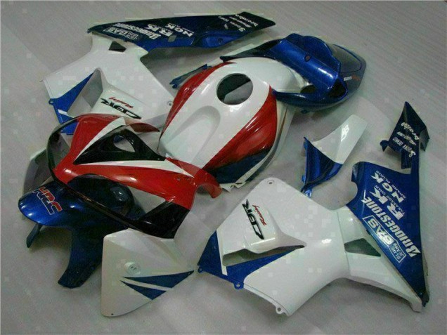 Buy 2005-2006 White Blue Honda CBR600RR Moto Fairings UK Buy 2005-2006 White Blue Honda CBR600RR Moto Fairings UK
