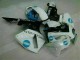 Buy 2005-2006 White Blue Honda CBR600RR Motorcyle Fairings UK Buy 2005-2006 White Blue Honda CBR600RR Motorcyle Fairings UK