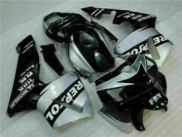 Buy 2005-2006 Black Silver Repsol Honda CBR600RR Motorcycle Fairings Kit UK Buy 2005-2006 Black Silver Repsol Honda CBR600RR Motorcycle Fairings Kit UK