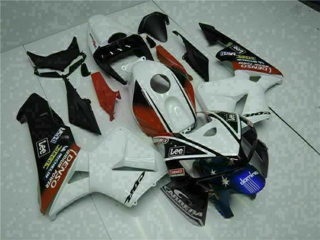 Buy 2005-2006 White Red Black Lee Honda CBR600RR Motorbike Fairing UK Buy 2005-2006 White Red Black Lee Honda CBR600RR Motorbike Fairing UK