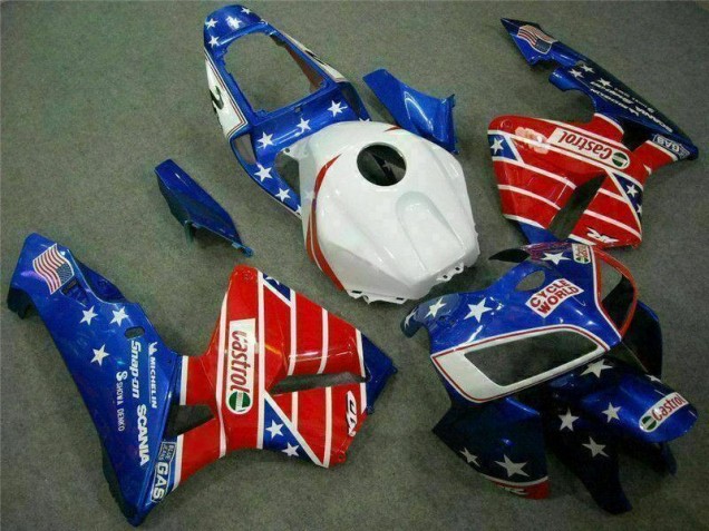 Buy 2005-2006 Blue Red Cycle World Castrol Honda CBR600RR Motorcycle Fairings Kit UK Buy 2005-2006 Blue Red Cycle World Castrol Honda CBR600RR Motorcycle Fairings Kit UK