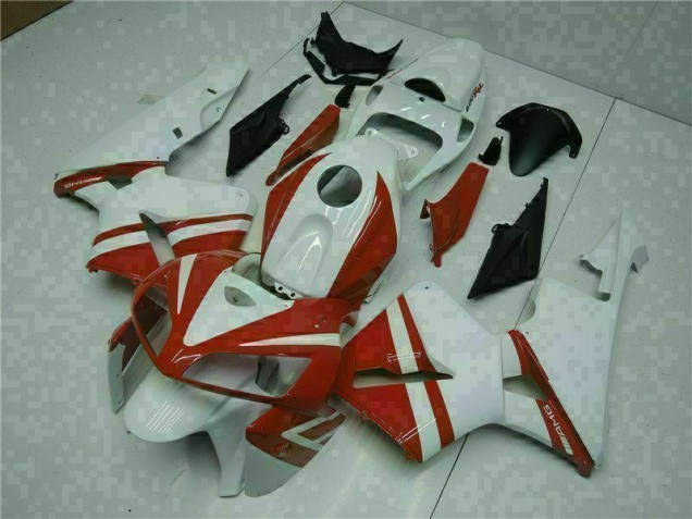 Buy 2005-2006 White Red Honda CBR600RR Motorcycle Fairings UK Buy 2005-2006 White Red Honda CBR600RR Motorcycle Fairings UK