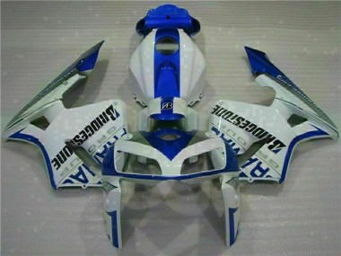 Buy 2005-2006 White Blue Honda CBR600RR Motorcycle Fairing Kits UK