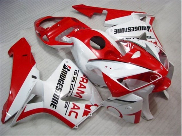 Buy 2005-2006 Red White Honda CBR600RR Bike Fairings UK Buy 2005-2006 Red White Honda CBR600RR Bike Fairings UK