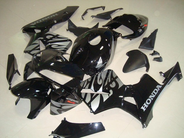 Buy 2005-2006 Black White Flame Honda CBR600RR Bike Fairing UK Buy 2005-2006 Black White Flame Honda CBR600RR Bike Fairing UK
