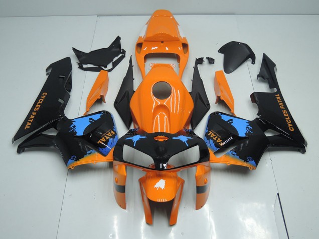 Buy 2005-2006 Orange Black Honda CBR600RR Motorcycle Fairings UK Buy 2005-2006 Orange Black Honda CBR600RR Motorcycle Fairings UK