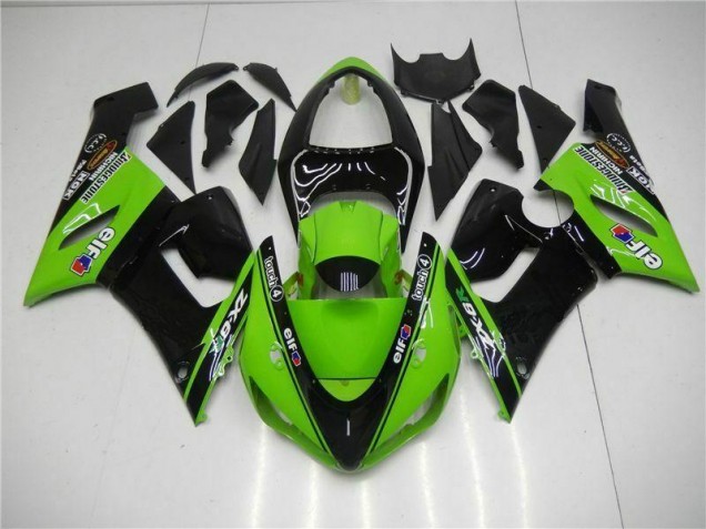 Buy 2005-2006 Green Kawasaki ZX6R Motorcycle Fairings Kit UK Buy 2005-2006 Green Kawasaki ZX6R Motorcycle Fairings Kit UK