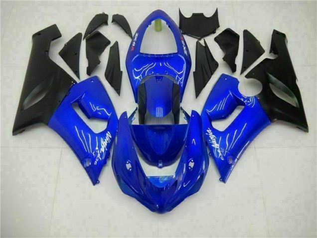 Buy 2005-2006 Blue Kawasaki ZX6R Motorcycle Fairing Kit UK Buy 2005-2006 Blue Kawasaki ZX6R Motorcycle Fairing Kit UK