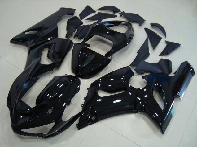 Buy 2005-2006 Glossy Black Kawasaki ZX6R Motorcycle Fairings UK Buy 2005-2006 Glossy Black Kawasaki ZX6R Motorcycle Fairings UK