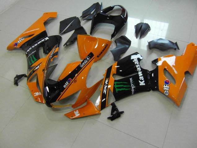 Buy 2005-2006 Orange Monster Kawasaki ZX6R Bike Fairing UK Buy 2005-2006 Orange Monster Kawasaki ZX6R Bike Fairing UK