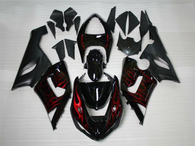 Buy 2005-2006 Red Black Kawasaki ZX6R Motor Bike Fairings UK Buy 2005-2006 Red Black Kawasaki ZX6R Motor Bike Fairings UK