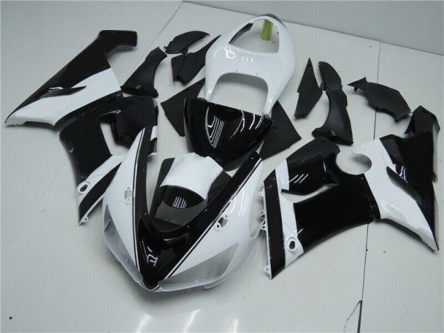 Buy 2005-2006 Black White Kawasaki ZX6R Moto Fairings UK Buy 2005-2006 Black White Kawasaki ZX6R Moto Fairings UK