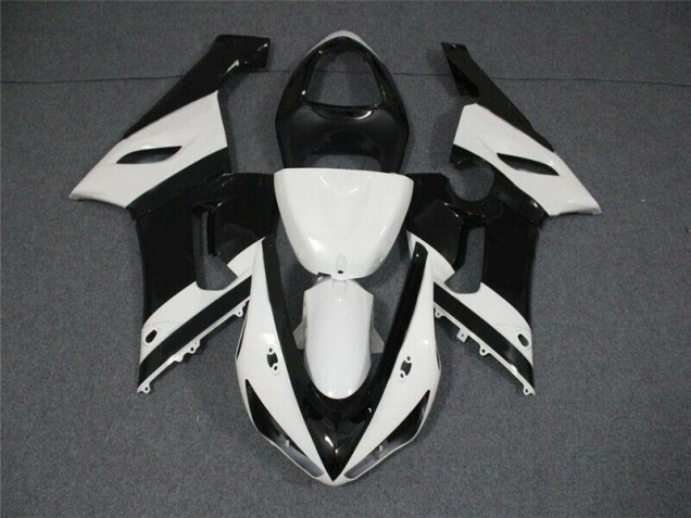 Buy 2005-2006 Black White Kawasaki ZX6R Motorcycle Replacement Fairings UK Buy 2005-2006 Black White Kawasaki ZX6R Motorcycle Replacement Fairings UK