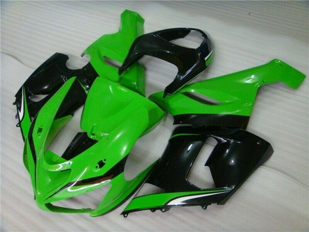 Buy 2005-2006 Green White Black Kawasaki ZX6R Motorcyle Fairings UK Buy 2005-2006 Green White Black Kawasaki ZX6R Motorcyle Fairings UK
