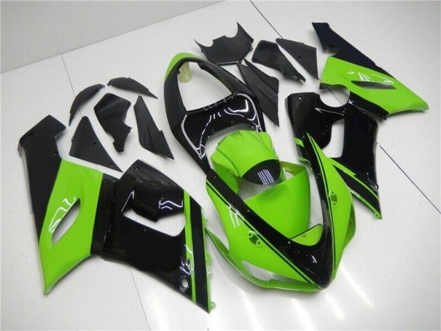 Buy 2005-2006 Green Black Kawasaki ZX6R Motor Fairings UK Buy 2005-2006 Green Black Kawasaki ZX6R Motor Fairings UK