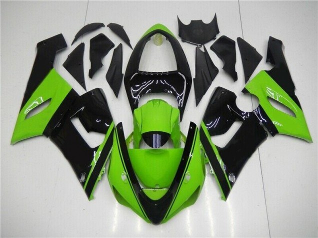 Buy 2005-2006 Green Black Kawasaki ZX6R Motor Fairings UK Buy 2005-2006 Green Black Kawasaki ZX6R Motor Fairings UK