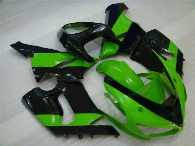 Buy 2005-2006 Green Black Kawasaki ZX6R Motorbike Fairing UK Buy 2005-2006 Green Black Kawasaki ZX6R Motorbike Fairing UK