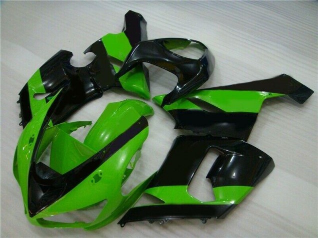 Buy 2005-2006 Green Black Kawasaki ZX6R Motorbike Fairing UK Buy 2005-2006 Green Black Kawasaki ZX6R Motorbike Fairing UK