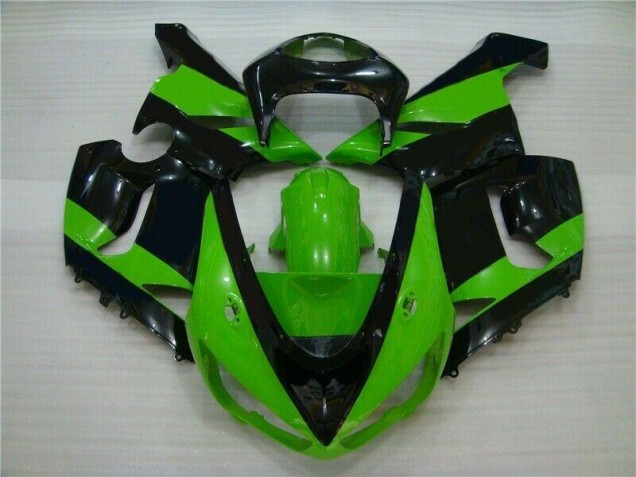Buy 2005-2006 Green Black Kawasaki ZX6R Motorbike Fairing UK Buy 2005-2006 Green Black Kawasaki ZX6R Motorbike Fairing UK