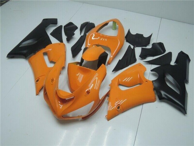 Buy 2005-2006 Orange Black Kawasaki ZX6R Bike Fairings UK Buy 2005-2006 Orange Black Kawasaki ZX6R Bike Fairings UK