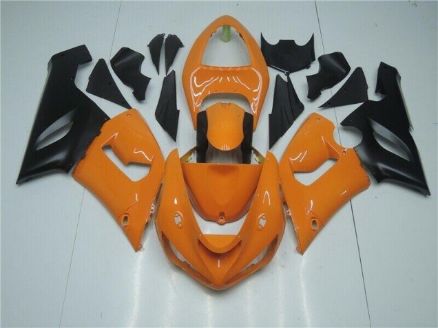 Buy 2005-2006 Orange Black Kawasaki ZX6R Bike Fairings UK Buy 2005-2006 Orange Black Kawasaki ZX6R Bike Fairings UK