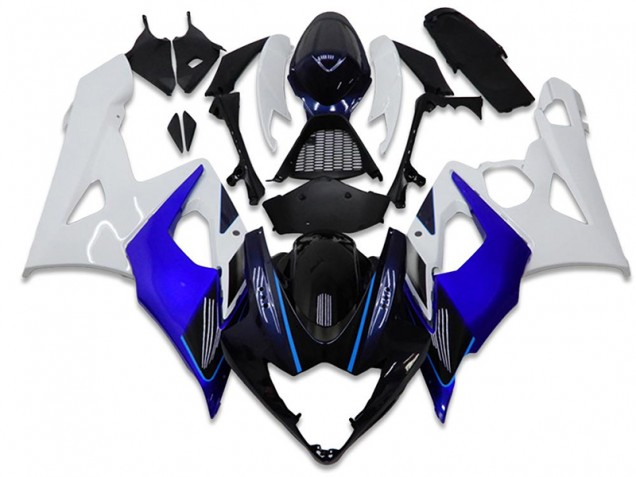 Buy 2005-2006 Blue White Suzuki GSXR 1000 Motorcycle Fairing Kits UK Buy 2005-2006 Blue White Suzuki GSXR 1000 Motorcycle Fairing Kits UK