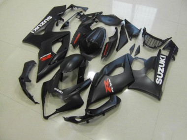 Buy 2005-2006 Matte Black with White Decals Suzuki GSXR 1000 Bike Fairing Kit UK