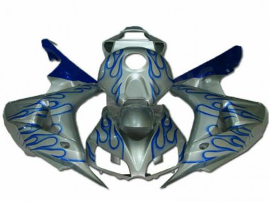 Buy 2006-2007 Blue Flame Silver Honda CBR1000RR Motorcycle Fairing Kits UK