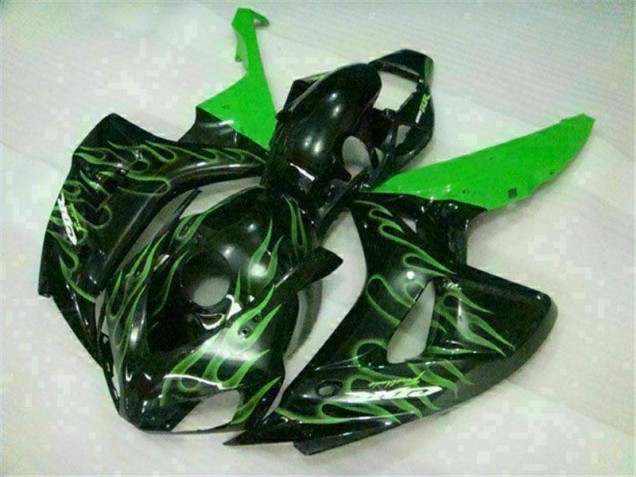 Buy 2006-2007 Green Flame Black Honda CBR1000RR Moto Fairings UK