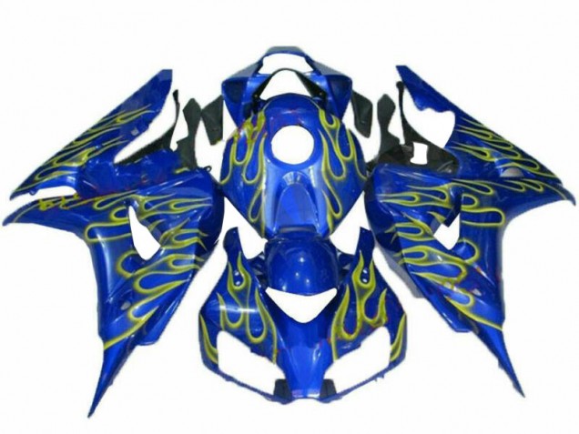 Buy 2006-2007 Yellow Flame Blue Honda CBR1000RR Replacement Fairings UK Buy 2006-2007 Yellow Flame Blue Honda CBR1000RR Replacement Fairings UK