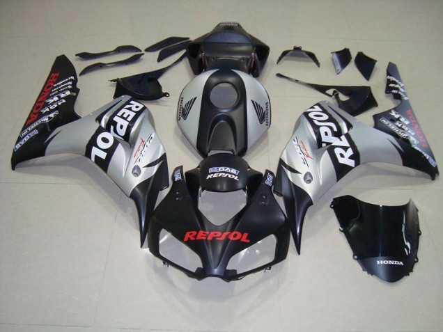 Buy 2006-2007 Matte Black Silver Repsol Honda CBR1000RR Motorcycle Fairing UK Buy 2006-2007 Matte Black Silver Repsol Honda CBR1000RR Motorcycle Fairing UK
