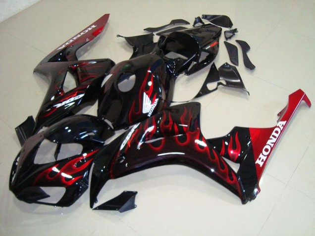 Buy 2006-2007 Red Flame Honda CBR1000RR Motorcylce Fairings UK Buy 2006-2007 Red Flame Honda CBR1000RR Motorcylce Fairings UK