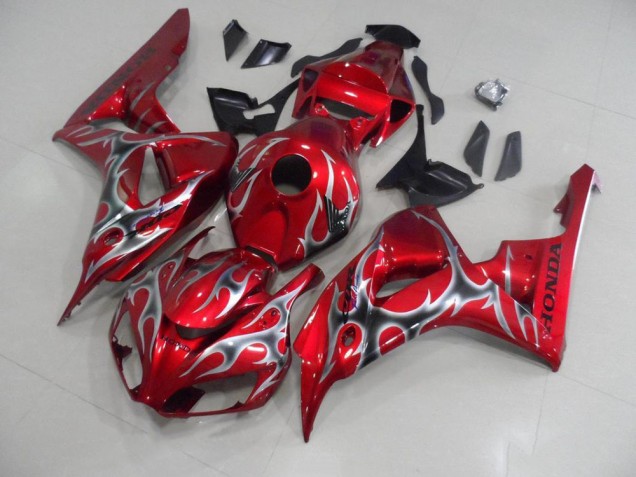 Buy 2006-2007 Red with Black Grey Flame Honda CBR1000RR Motorcycle Bodywork UK Buy 2006-2007 Red with Black Grey Flame Honda CBR1000RR Motorcycle Bodywork UK