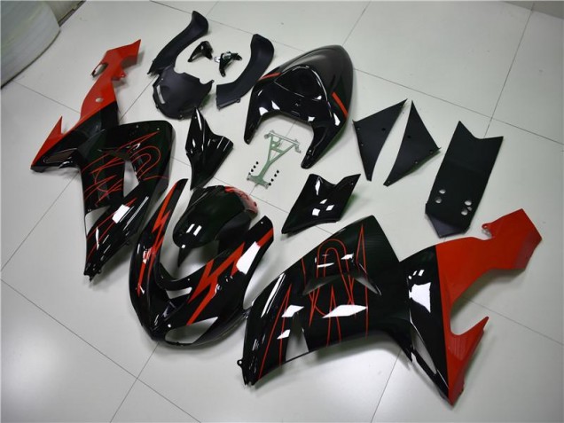 Buy 2006-2007 Black Red Kawasaki ZX10R Motorcycle Fairings UK Buy 2006-2007 Black Red Kawasaki ZX10R Motorcycle Fairings UK