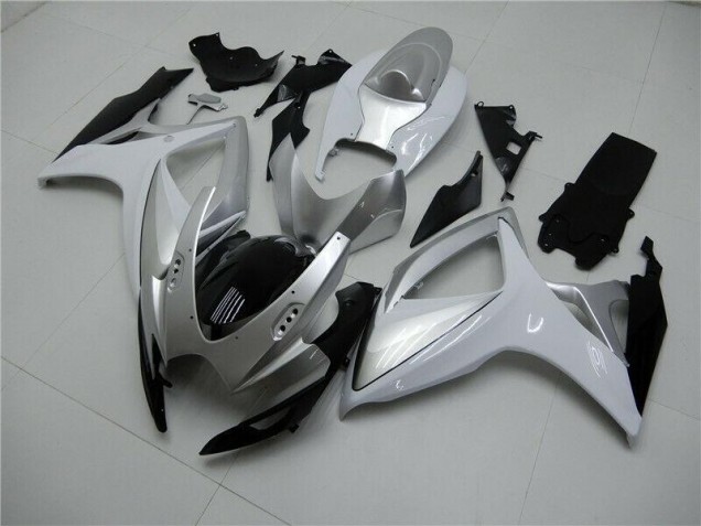 Buy 2006-2007 Silver Suzuki GSXR 600/750 Motorcycle Fairings Kits UK Buy 2006-2007 Silver Suzuki GSXR 600/750 Motorcycle Fairings Kits UK