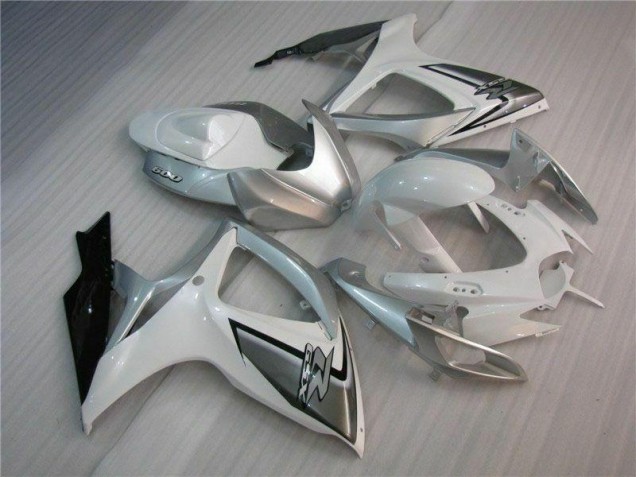 Buy 2006-2007 White Silver Suzuki GSXR 600/750 Bike Fairings UK Buy 2006-2007 White Silver Suzuki GSXR 600/750 Bike Fairings UK
