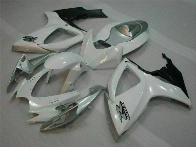 Buy 2006-2007 White Silver Suzuki GSXR 600/750 Motorcycle Fairing Kit UK Buy 2006-2007 White Silver Suzuki GSXR 600/750 Motorcycle Fairing Kit UK