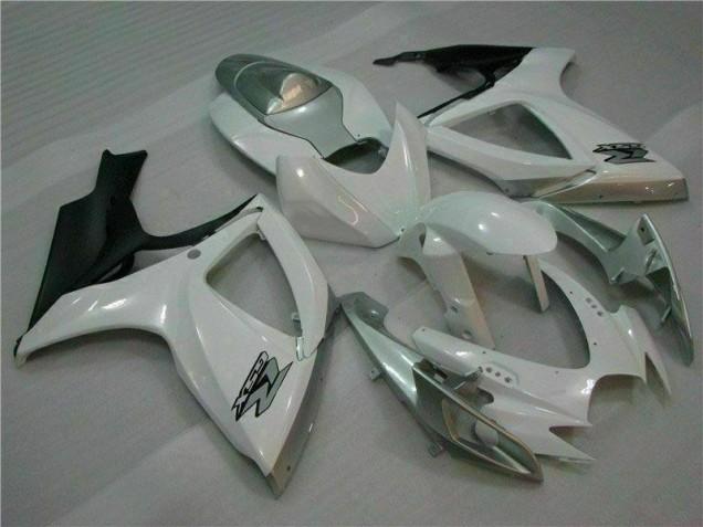 Buy 2006-2007 White Silver Suzuki GSXR 600/750 Motorcycle Fairing Kit UK Buy 2006-2007 White Silver Suzuki GSXR 600/750 Motorcycle Fairing Kit UK