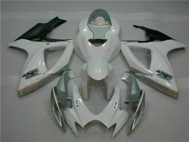 Buy 2006-2007 White Silver Suzuki GSXR 600/750 Motorcycle Fairing Kit UK