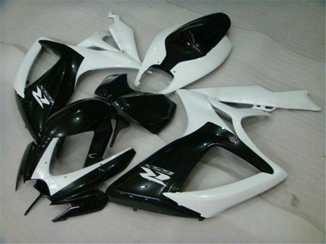 Buy 2006-2007 Black White Suzuki GSXR 600/750 Motorcycle Replacement Fairings UK Buy 2006-2007 Black White Suzuki GSXR 600/750 Motorcycle Replacement Fairings UK