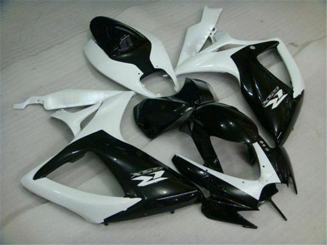 Buy 2006-2007 Black White Suzuki GSXR 600/750 Motorcycle Replacement Fairings UK Buy 2006-2007 Black White Suzuki GSXR 600/750 Motorcycle Replacement Fairings UK