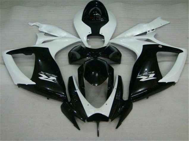Buy 2006-2007 Black White Suzuki GSXR 600/750 Motorcycle Replacement Fairings UK Buy 2006-2007 Black White Suzuki GSXR 600/750 Motorcycle Replacement Fairings UK