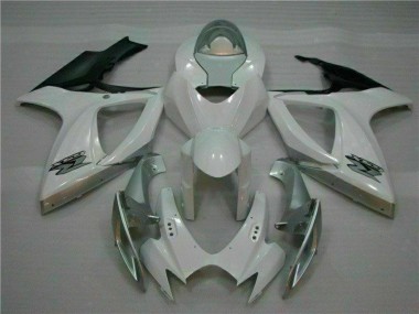 Buy 2006-2007 White Silver Suzuki GSXR 600/750 Motorcycle Fairings Kit UK