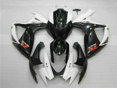 Buy 2006-2007 White Black Suzuki GSXR 600/750 Motorbike Fairing Kits UK