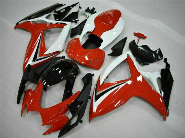 Buy 2006-2007 Red White Suzuki GSXR 600/750 Motorcycle Fairings Kits UK Buy 2006-2007 Red White Suzuki GSXR 600/750 Motorcycle Fairings Kits UK