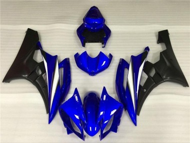 Buy 2006-2007 Blue Black Yamaha YZF R6 Motorcycle Fairings Kits UK