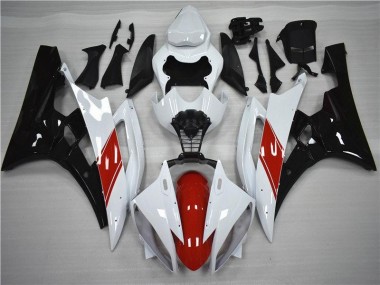 Buy 2006-2007 Red White Black Yamaha YZF R6 Moto Fairings UK