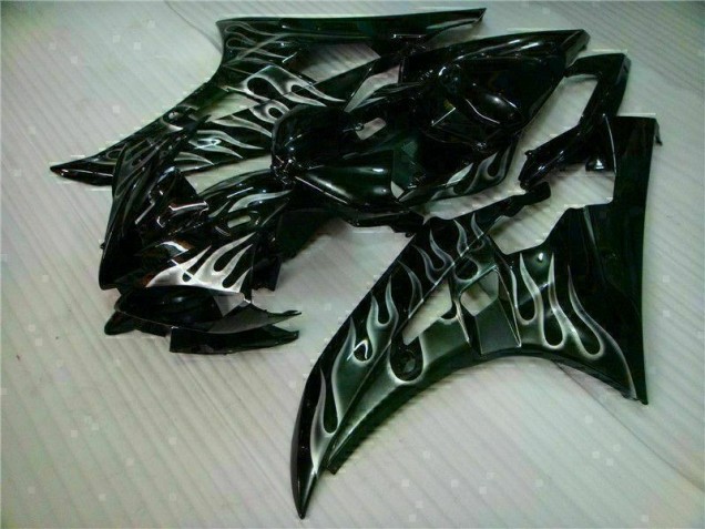 Buy 2006-2007 Silver Flame Black Yamaha YZF R6 Motor Fairings UK