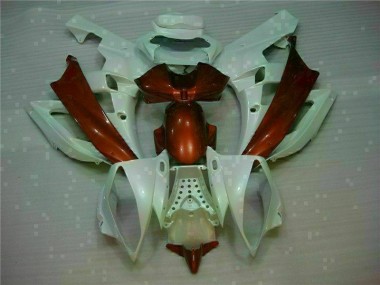 Buy 2006-2007 White Brown Yamaha YZF R6 Motorcylce Fairings UK