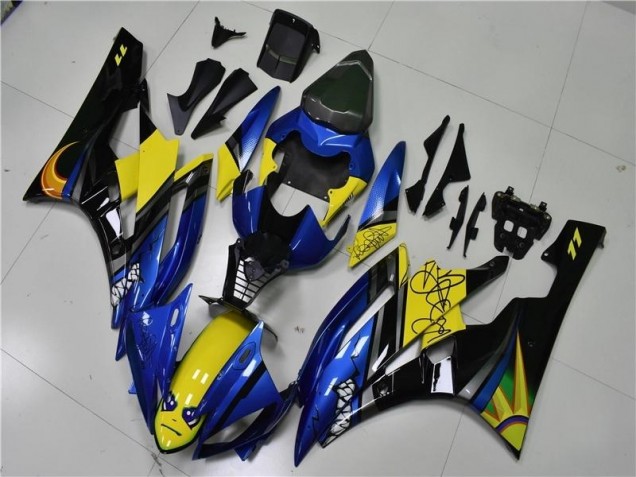 Buy 2006-2007 Blue Shark Yamaha YZF R6 Motorcycle Fairings Kits UK Buy 2006-2007 Blue Shark Yamaha YZF R6 Motorcycle Fairings Kits UK